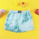 BRISIRA Boys Swim Trunks Bathing Suit Compression Boxer Brief Liner Swim Shorts Swimsuit Anti-Chafe Toddler Kids Youth Teen (4, Bluewaterripple)