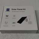 ECO-WORTHY 5W 5V Solar Panel Solar Charger for Ring Camera, Compatible with Ring Spotlight CamStick Up Outdoor Cam25% High Efficiency,10ft/3m Cable with USB-C, 360Adjustable, IP65