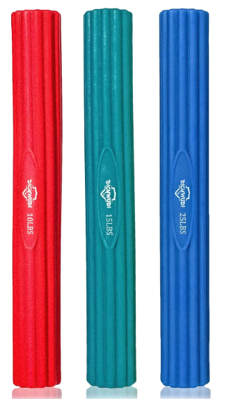 DICYWUDI Flex Therapy Bar and Grip Strength Trainers set, Physical Therapy & Resistance Bar for Golfers Elbow, Tendinitis, Wrist,Forearms Pain, Improve Grip Strength and Relieve Pain, Set of 3