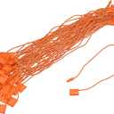 MECCANIXITY Hang Tag String Snap Lock Pins Loop Price Tag Fastener Plastic Tags Ties Orange 7 Inch Pack of 1000