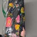 Large Capacity Black Flower Pencil Holder with Zipper Closure Twill Fabric Pencil Case for 300 Colored Pencils or 200 Gel Pens