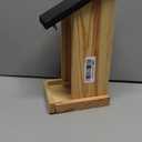 Esschert Design FB464 Silo Feeder with Three Suet Ball Hooks, Wood