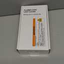 6 Pcs Window Candles with Gold Holders, Flameless Taper Candles with Remote and Timer, White LED Christmas Candle for Home Window Holiday Xmas Decor