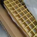 2 Pcs 48x10.7x1.5in Fiberglass Stair Tread Drain Grating Grit Top