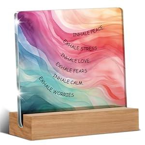 Bonus Mom Gifts, Birthday Mothers Day Valentines Gifts for Step Mom, Stepmother Acrylic Home Decor Office Desk Sign Keepsake