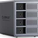 ORICO 4 Bay Raid Hard Drive Enclosure Support 8 RAID Modes for 3.5inch HDD Max up to 88TB for External Direct Attached Storage, Efficient Expansion Backup(Alluminum Alloy)-9848RU3