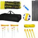 Volleyball Set Carry Bag Border Line Air Pump Portable Volleyball Net Set for