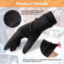 Winter Gloves Women with Touchscreen Fingers,Gloves for Women Water-Resistant with Anti-Slip Leather