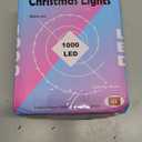 WATERGLIDE Extra Long 328 FT Fairy String Lights, 1000 LED Outdoor Green Wire Christmas Lights, Plug in Mini Light 8 Modes & Waterproof for Outside Xmas Tree Holiday Wedding Party Decor, Multicolor