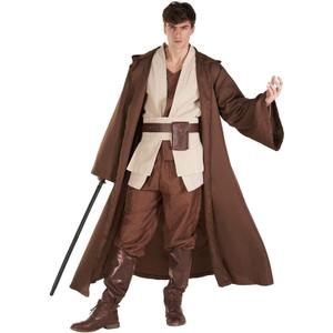 Morph Star Fantasy Hooded Robe Costume For Men - Space Cosplay Tunic Cloak For Halloween Parties And Events (Large)