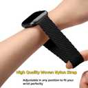 3 Pack Braided Sport Loop Band Compatible with Apple Watch Bands Ultra 3&2 1 49mm 46mm 45mm 44mm 42mm 41mm 40mm 38mm Men Women; Stretchy Nylon Solo Loop Strap for iWatch Series 11 10 9 8 7 6 SE 5 4 3