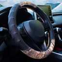 Mossy Oak Steering Wheel Cover with Comfort Grip; Heavy Duty 600D Oxford Material with Mossy Oak Break-up Country Camouflage; Fits All Large Trucks and SUVs with Steering Wheel Size 15.5" to 16"