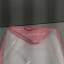 Roshtia 6 Pcs Pink Christmas Basket for Gifts Empty Collapsible Christmas Storage Bin Vintage Santa Snowflake Elk Xmas Tree Basket Cloth Toy Storage Bin with Handles Cube Rectangle Box for Room Decor