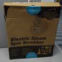 Steam Cleaner with Electric Spin Scrubber, 2-in-1 Pressurized Handheld Steam Cleaner with Detachable Long Handle, Continuous Steam, Chemical-Free Steamer for Cleaning Floor, Tile, Grout, Bathroom&Car