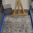 Changeable Felt Letter Board with Letters, Pre Cut & Sorted 725 Letters, First Day of School Board, Baby Announcement Sign, 10x10 Inch Message Board, Pregnancy Announcement Classroom Decor Sign Board (Black)