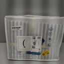 MooMee Striped Duvet Cover Set 100% Washed Cotton Linen Like Textured Breathable Durable Soft Comfy (Cornflower Blue White Classic Stripes, King 104"x90")