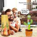 Emoin Talking Cactus Toy, Interactive Toys Dancing Cactus Toy Mimicking Repeating What You Say, Toddler Infant Baby Toys Gifts for 6 7 8 9 10 Month Old Baby Toys for 1 2 3 Year Old Boy Girl