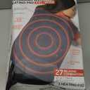 Calming Heat XXL-Wide Massaging Weighted Heating Pad by Sharper Image- Electric Heating Pad with Massaging Vibrations, Auto-Off, 12 Settings- 3 Heat, 9 Massage- 27 Relaxing Combos, 20 x 24, 5 lbs