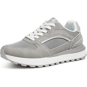 Women's Platform Sneakers,Colorblock Oxford Fabric Lace-Up Shoes | Elastic recyclable cushion, secure stitching, breathable lining, lightweight frame, flexible silhouette for daily use