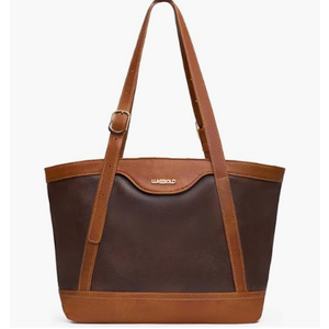 Shoulder Bag for Women Tote Purses and Handbags Top Handle Work Bag Satchel Hobo Purse (Beige Brown)