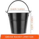 Findful 20-Pack Grease Liner and 1 Pack Black Bucket Compatible for Traeger Pro Series 575/780, 22/34 Series, Ironwood 650/885 Grills, Grill Accessories Drip Tray Liner