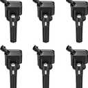 BDFHYK Ignition Coils Pack Compatible with 2006-2009 GMC Envoy XL,Compatible with Chevy Trailblazer EXT,9-7x,Rainier,Ascender l6 4.2L Coil for UF497 12612369 Set of 6