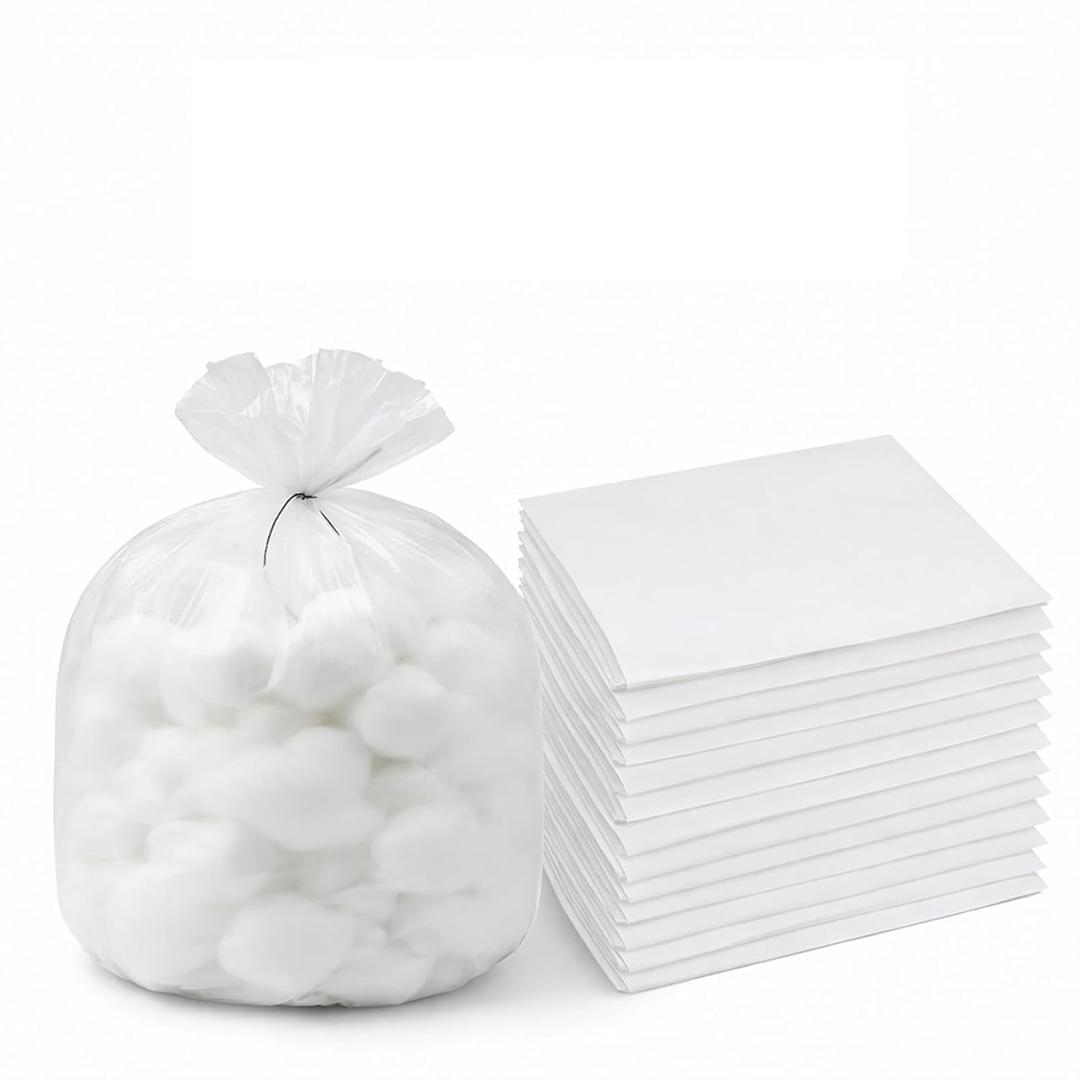 100 Pcs Autoclave Bags 30 x 34 Inches, 2 Mil Thick, Clear Polypropylene Large Autoclave Bags, High Temperature and High Pressure Resistant for Medical Instruments, Petri Dishes, Lab
