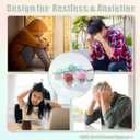 3 PCS Keyboard Fidget Toy, Quiet & Loud Fidget Keyboard Toys to Release Stress, Portable Linear & Separate Fidget Keyboard Keychain, Silent Keyboard Fidget Clicker for Quiet Sense