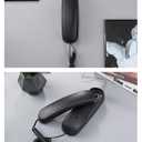 Landline Phone - Durable Corded Phone for The Office. mini Phone uses HD Sound Chips, Making The Sound Clearer. It is Suitable for Office and Home use, and More. (Black)