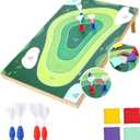 2-in-1 Cornhole Board Set & Dartboard Target Game, Adults Bean Bag Toss for Yard Games with 4 Darts & 4 Bean Bags, Indoor Outdoor Office Party Play, 33.5in x 21.6in (2-in-1 Cornhole Board Set)