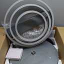 42" Retractable Ceiling Fan with Lights and Remote,Invisible LED Rings Fandeliers Modern Chandelier Ceiling Fans with 3 Color 6 Speed for Kitchen Bedroom（Chrome）