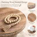 LemonRoad Large Round Wood Risers for Display, 14 Inch