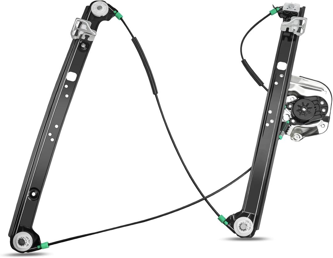 Front Left Driver Side Power Window Regulator Without Motor Compatible with BMW X5 E53 Sport Utility 2000 2001 2002 2003 2004 2005 2006, 740-488