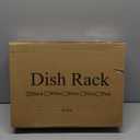 SNTD Dish Drying Rack - Extendable Dish Rack, Large Sink Drying Dish Drainer for Kitchen Counter, Stainless Steel Dish Strainer with Utensil Holder (Black)