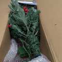 GarveeHome 3 ft Christmas Tree with 78 Lights, Pre-Lit Artificial Desktop Xmas Tree with 8 Mode Includes Red Berries & Sleigh Base,Christmas Decoration for Home, Office,1 PCS