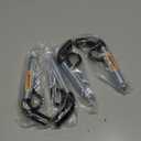 TOPSHINE Trailer Hitch Pin & Clip 4 Pack, 5/8 Inch Diameter with Rubber-Coated Vinyl Black Grip, Fits 2" Receiver