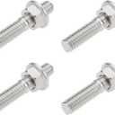 OTOTEC 4 Sets Exhaust Stud Nut Fastener BC22976 Compatible with Har-Ley Compatible with Softail Compatible with Dyna Compatible with Sportster