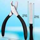 Large Dog Nail Clippers Wide Jaw Opening Heavy Duty Dog Nail Trimmer Cat Claw Clippers(Black)