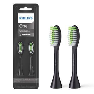 Philips One by Sonicare 2pk Brush Heads, Black BH1022/06