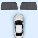 Car Window Shades for Volkswagen/VW Atlas(2018-2025), 2-Pack Rear Window Sun Shades for Baby Breathable Mesh, UV & Heat Blocker, Privacy Protection for Camping, Travel, Sleep & Nursing