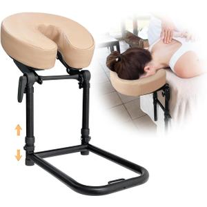 Massage Headrest for Bed Face Cradle, Home Mattress Top Massage Kit Face Down Pillow, Massager Head Rest for Mattress, After Eye Surgery Recovery Equipment, Head Cradle and Face Rest Support Cushion