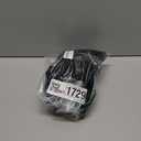 HYPERFIRE Women's Sexy Elegant Off The Shoulder Ribbed Long Sleeve Dress Party Mini Dresses (Medium, Black and White)