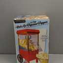 Nostalgia Vintage Hot-Air Popcorn Maker Machine - Makes Up to 12 Cups - Oil-Free - Healthier Popcorn - Classic Stand-Up Cart With Wheels - Includes Kernel Measuring Cup - Red