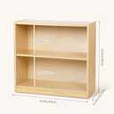 Montessori Toy Shelf, Kids Bookshelf and Toy Storage, Small Bookshelf for Kids, 2-Tier Wooden Storage Shelves for Classroom, Kindergarten, Kids Room, Playroom, Daycare Center and More.