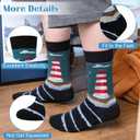 Chalier 5 Pairs Womens Fun Famous Painting Patterned Art Socks Cotton, Printed Cool Novelty Funny Socks for Women, L-oil Painting Multicolor 12 (5 Pairs)