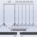 Backdrop Stand Kit - 6 Widths, 10x7.5ft Adjustable Background Stand for Parties & Studio Photography