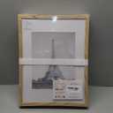 upsimples 12x16 Picture Frame Set of 5, Display Pictures 8.5x11 with Mat or 12 x 16 Without, Wall Gallery Poster Frames, Natural