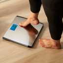 Eat Smart Precision 550 Pound Extra-High Capacity Digital Bathroom Scale, Extra-Wide Platform, Stainless Steel Body Weight Scale with Step-On Tech, Silver (1 Count (Pack of 1))