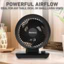 HOLMES Blizzard 8" Air Circulator Digital Fan, 3 Speeds, 90° Adjustable Head Tilt Ideal for Home, Bedroom, Kitchen or Office, Black