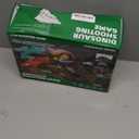 Dinosaur Shooting Toy for Boys Girls, Movable Target Shooting Games with 2 Air Pump Launcher, 48 Foam Balls, LED Score Record, Spray Effect & Sound, Competition Game Gift for Kids 5 6+ (Green)